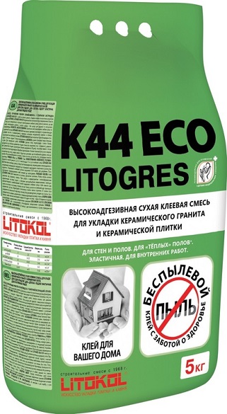 Клеевая смесь Litokol Litogres K44 Eco (C1) 5кг беспылевая