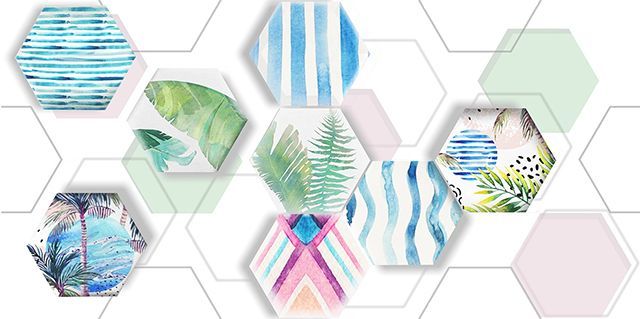New Trend Bounty Tropics 25х50 Плитка настенная