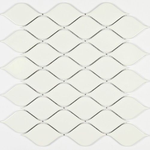 Melany White glossy мозаика керамогранитная